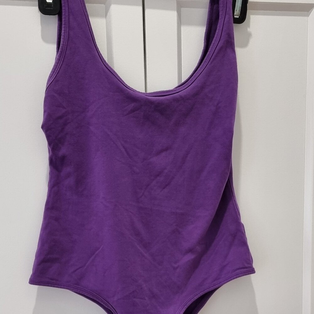 Sunro Collection Bodysuit in Purple with Snaps